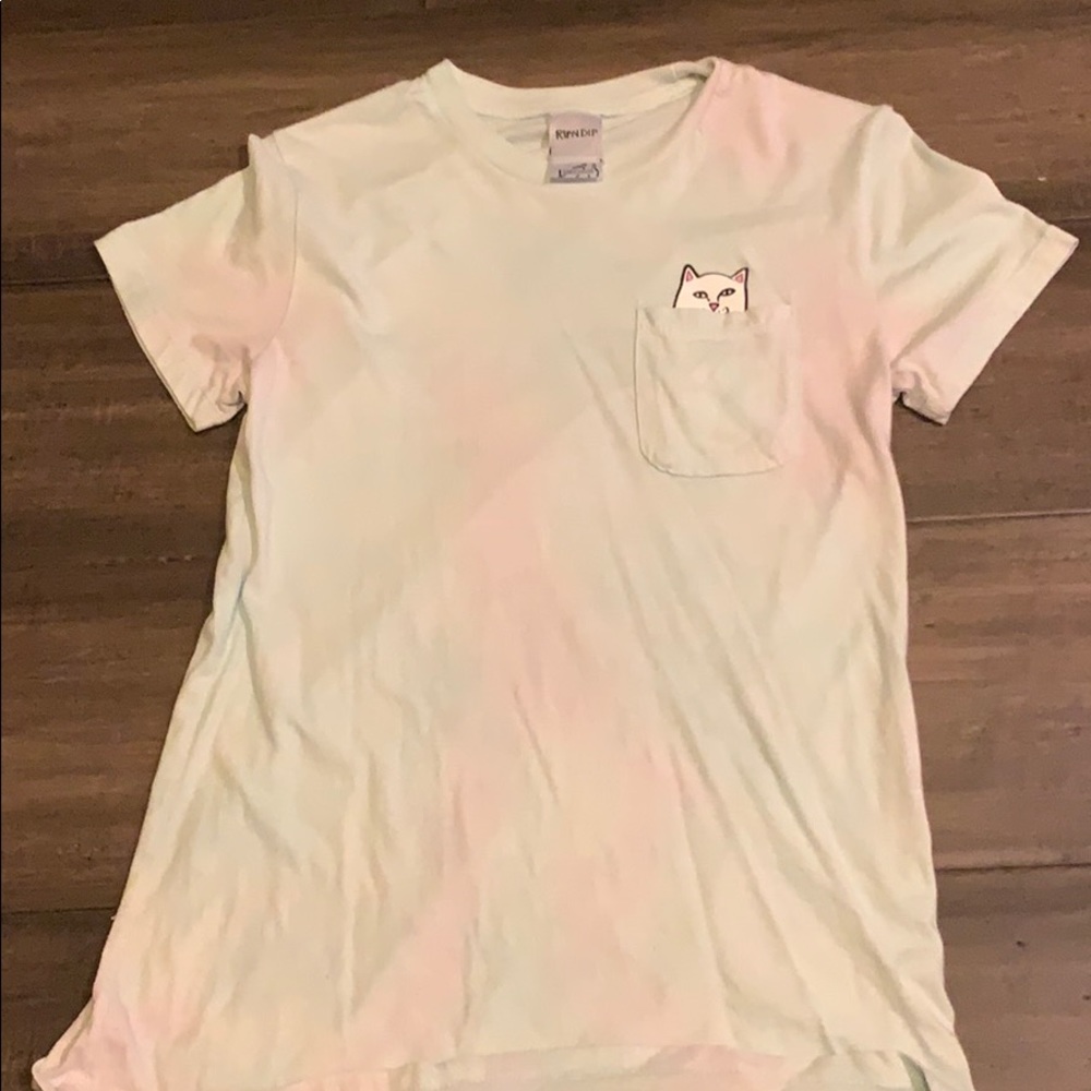 Blue tie-dye tee